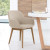 Stof beige / hout