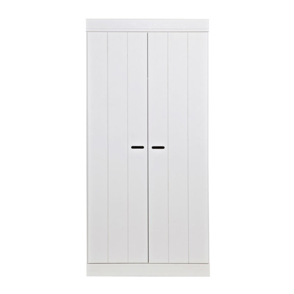 2-deurs witte kledingkast