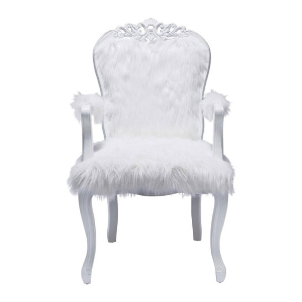 Accommodatie loyaliteit hervorming Barok fauteuil wit Romantico Fur | Onlinedesignmeubel.nl