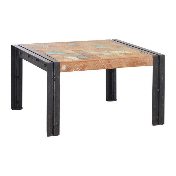Vierkante houten salontafel