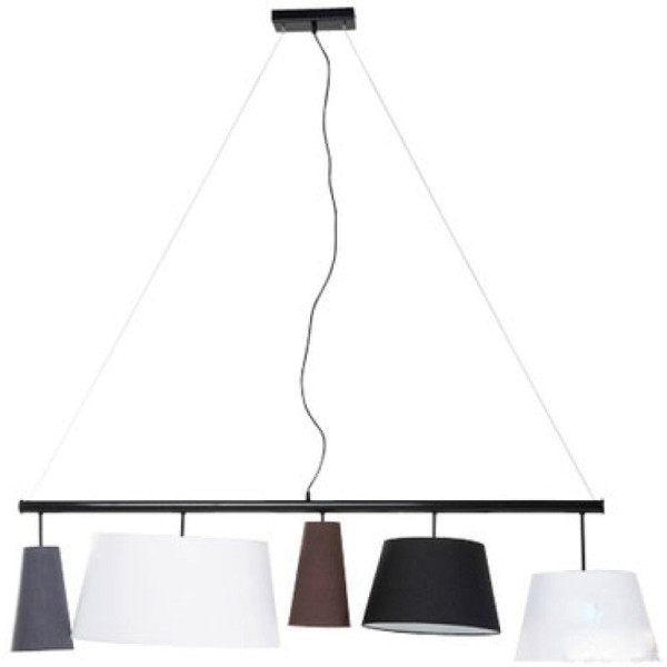 Design hanglamp zwart 140 cm