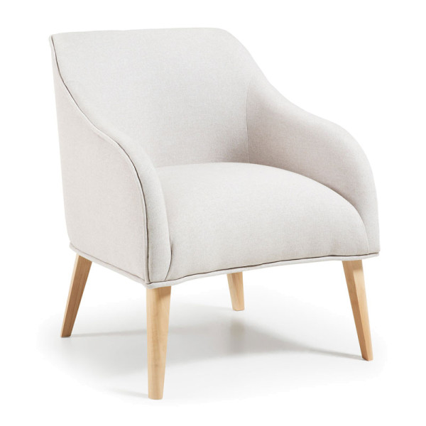 Design fauteuil met hout