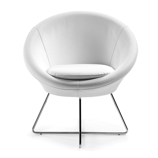 Koning Lear Het beste Kom langs om het te weten Design fauteuil wit LaForma Auba | Onlinedesignmeubel.nl