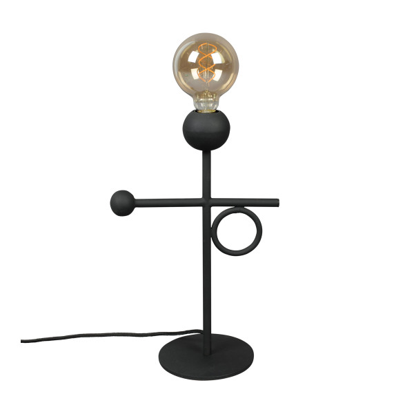 Zwarte design tafellamp