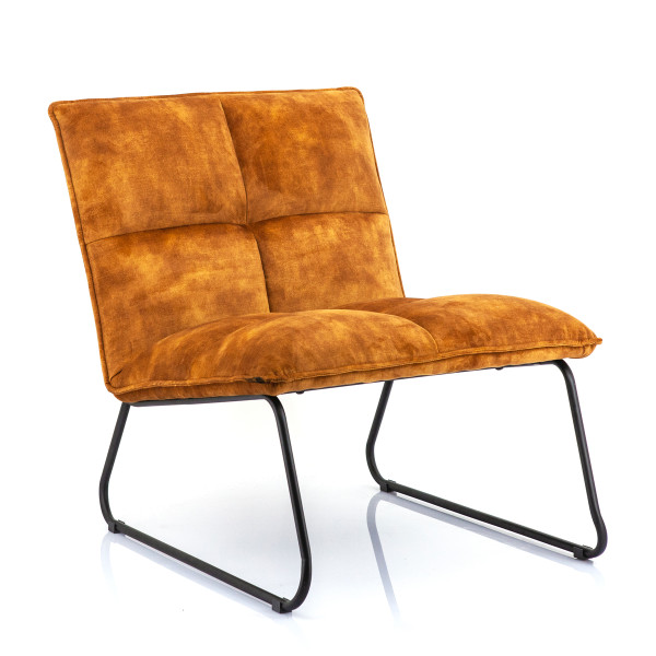 Fluwelen design fauteuil