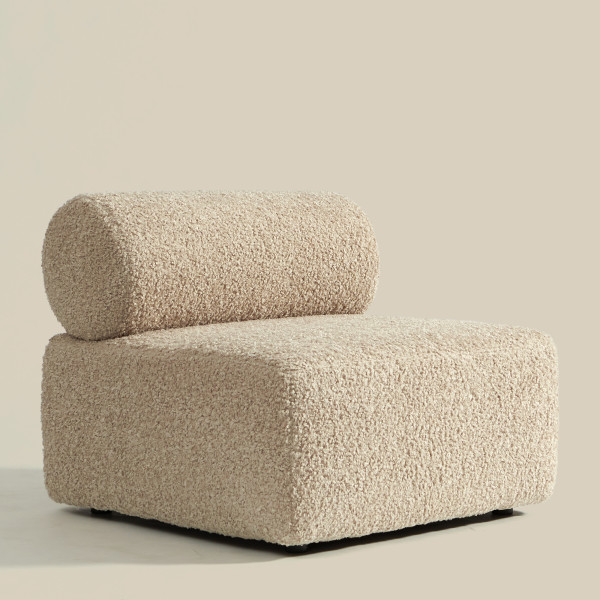 Fauteuil met ronde rugleuning