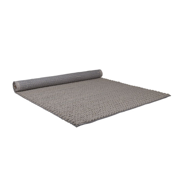 Wol tapijt in het grijs