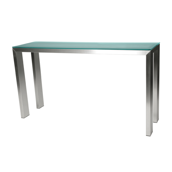 Glazen sidetable RVS RS | Onlinedesignmeubel.nl