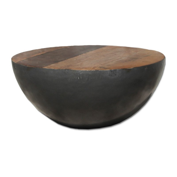 bloemblad Hoofd Wierook Halve bol salontafel metaal Bowl | Onlinedesignmeubel.nl