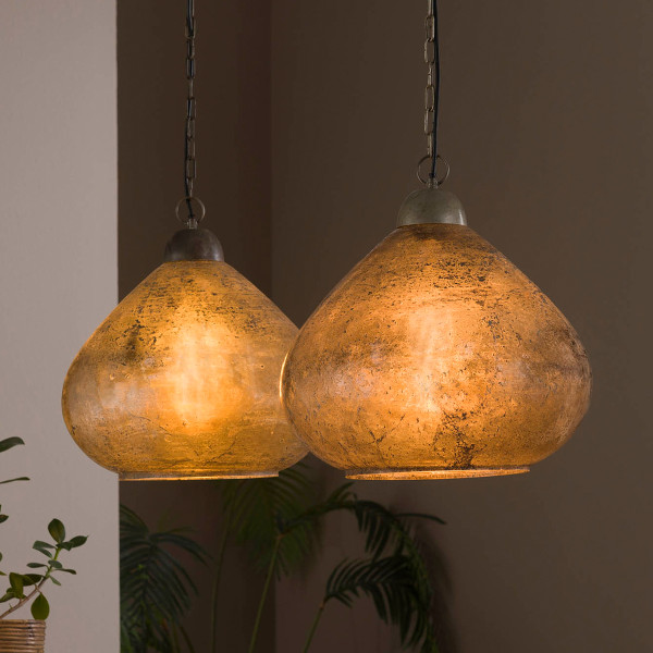Hanglamp 2L stoneglass