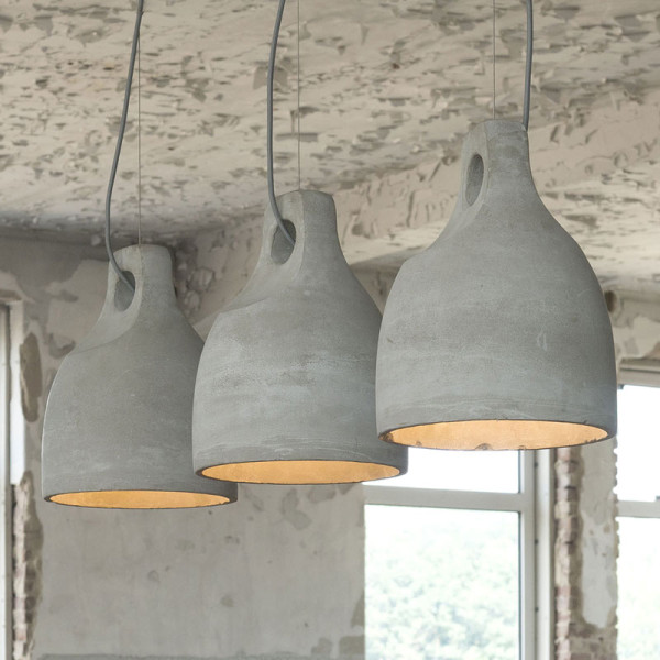 Hanglamp beton 3-lichts
