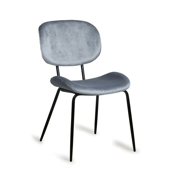Retro design stoel met fluweel