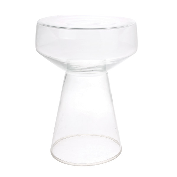 Ronde design bijzettafel glas