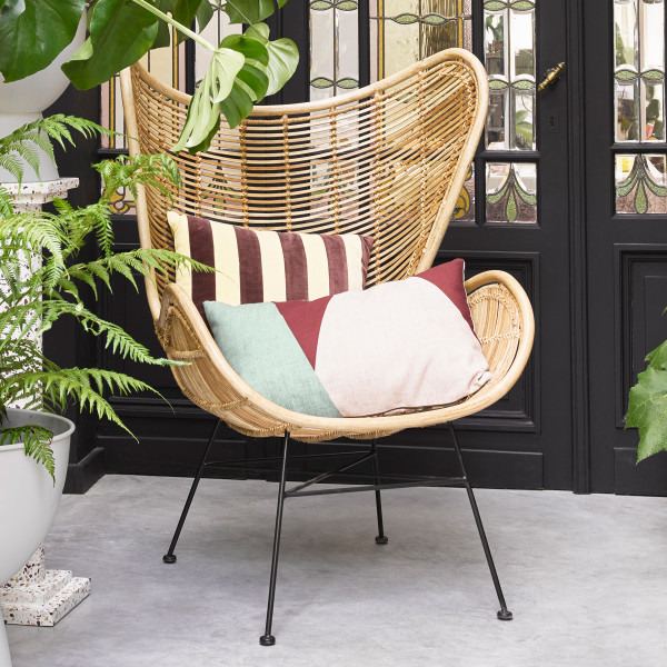 Split Werkwijze gastvrouw HKliving Rattan Egg | Rotan oorfauteuil | RAT0034 | LUMZ