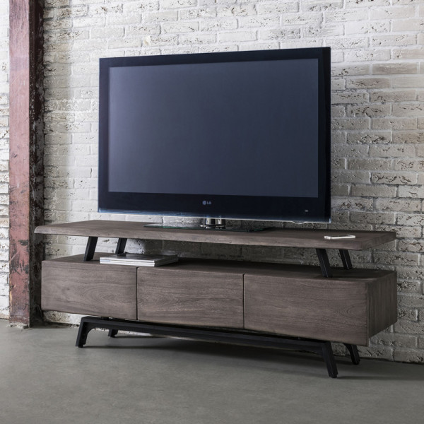 Industrieel tv-meubel hout