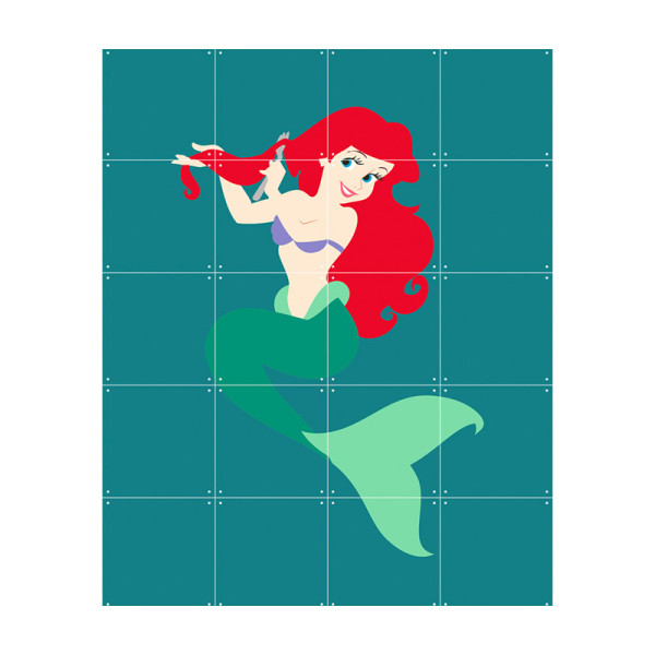 Muurdecoratie prinses Ariel
