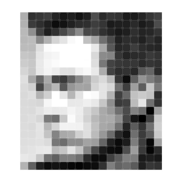 Pixel decoratie van James dean