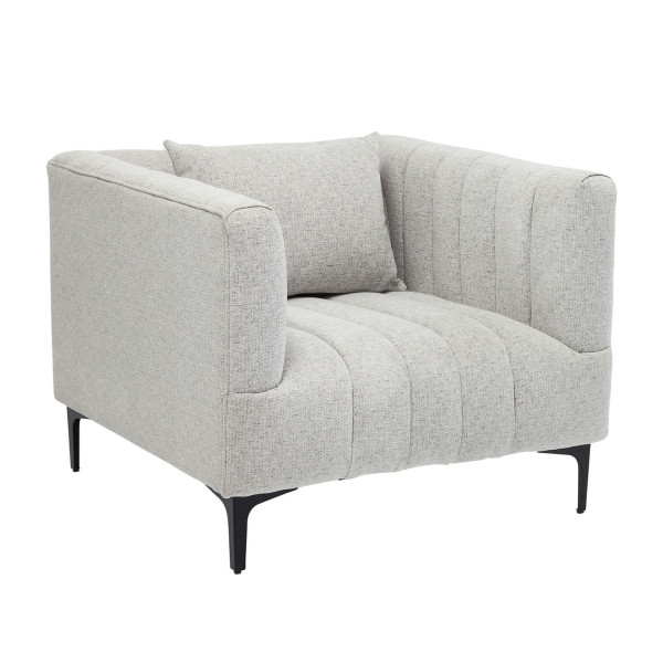 Witte fauteuil stof