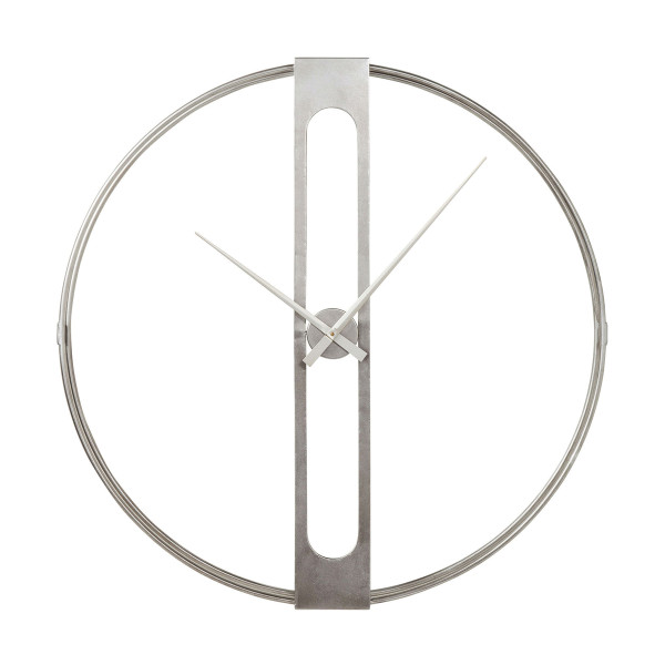 Geweldig galblaas Berg Kare Design Clip | Zilveren wandklok | 61479 | LUMZ