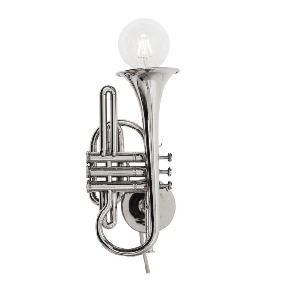 Wandlamp met trompet-frame