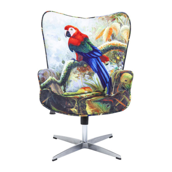 Kleurrijke fauteuil papegaai