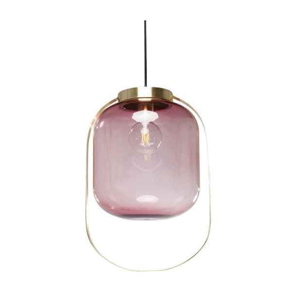 Hanglamp koper met glas