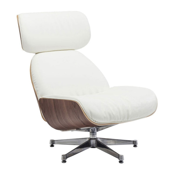 Witte comfortabele fauteuil