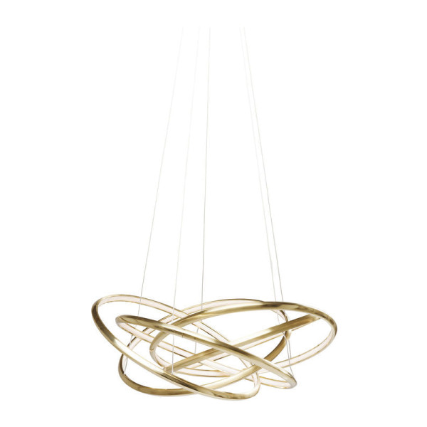 Gouden LED hanglamp met ringen