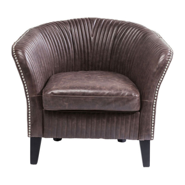 Vintage bruine fauteuil