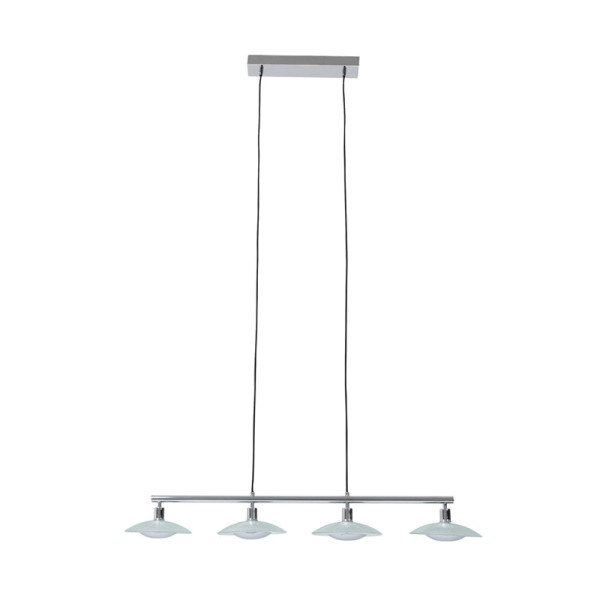 Design hanglamp eettafel chroom