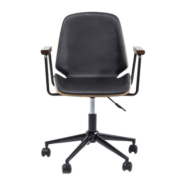 Zwarte design bureaustoel