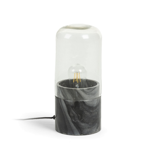 Tafellamp met zwart marmer