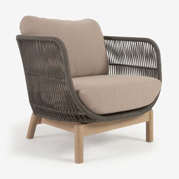 Oppervlakkig hoe te gebruiken ondergoed Kave Home Catalina | Luxe tuin fauteuil | YG0193J19 | LUMZ