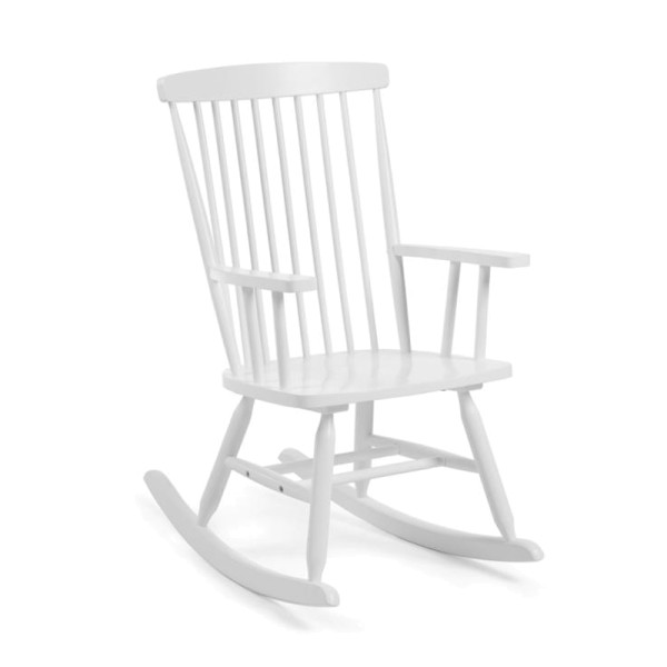 Witte schommelstoel