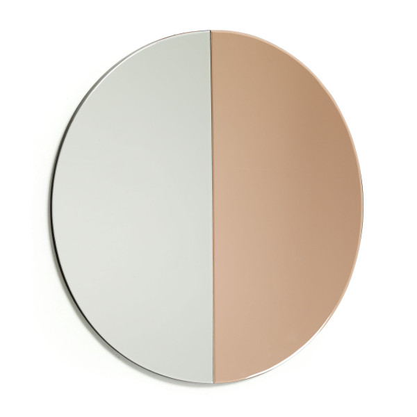 Decoratief spiegel rond 2 kleuren