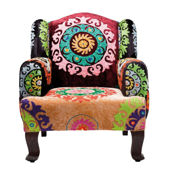 Klassieke fauteuil zijde Mandala