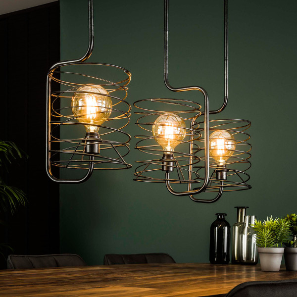 Metalen hanglamp industrieel design