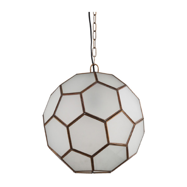 Hanglamp voetbal wit