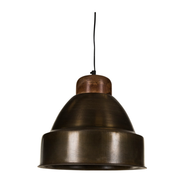 Hanglamp koper met hout