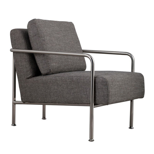 Design fauteuil in het grijs