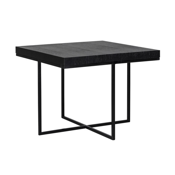 Zwarte salontafel vierkant