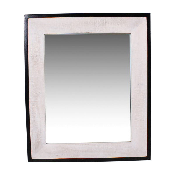 Spiegel van wit mangohout