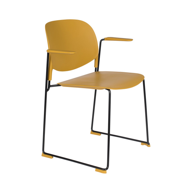 Stapelbare design stoel met arm