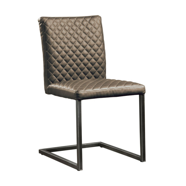 Bruine kleur stoel zonder armleuningen