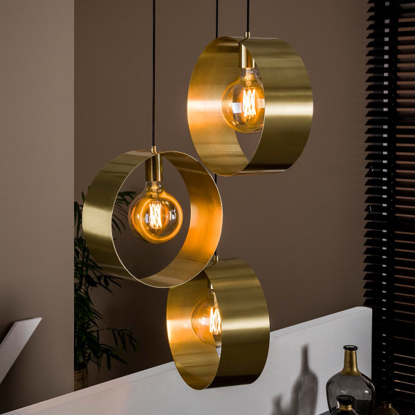 Trapse hanglamp gouden cirkels