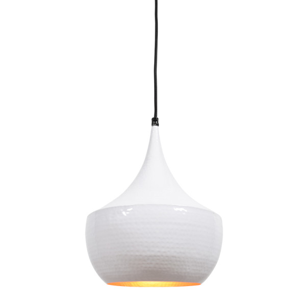 Hippe witte hanglamp