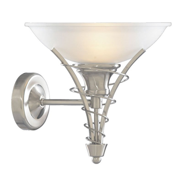 Wandlamp opaalglas Espiral