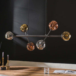 Design hanglamp gekleurd glas