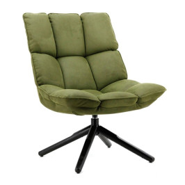 Draaibare fauteuil met stiksels