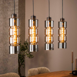 Hanglamp eettafel glazen cyclinders
